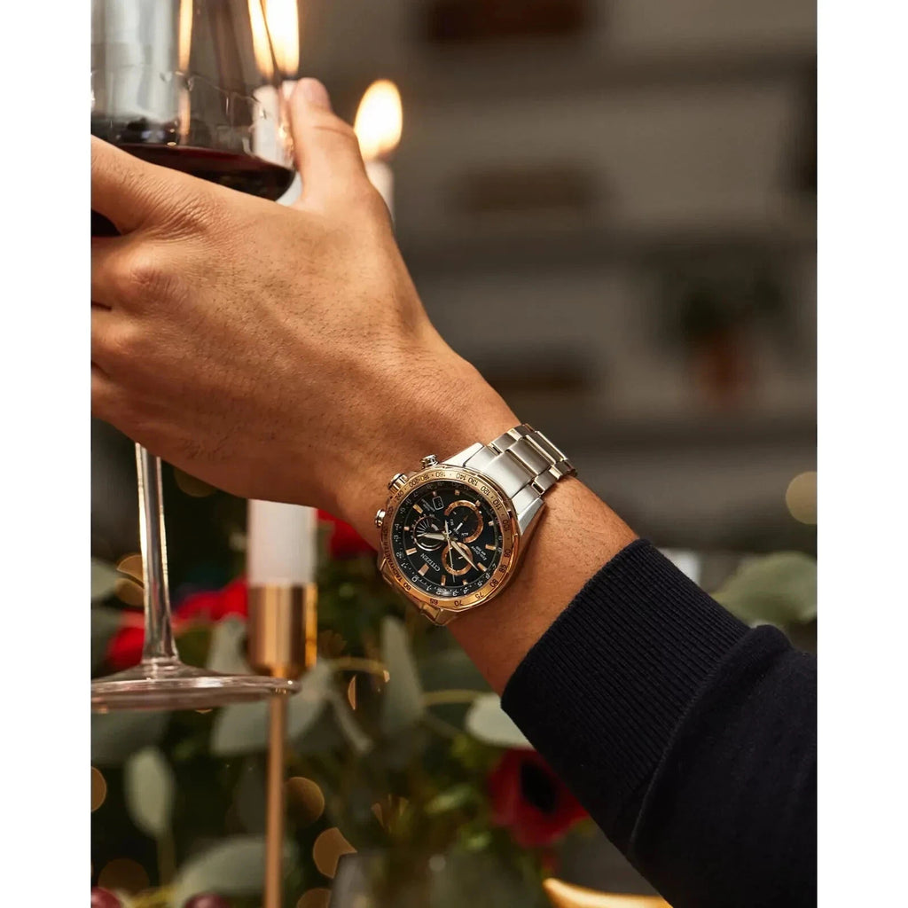 Citizen Atomic Timekeeping PCAT Collection Solar Chronograph (Blue Dial) Men's Watch – view 4