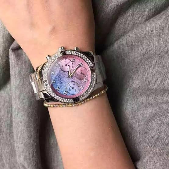 Guess Confetti Multicolored Dial Silver Steel Strap For W0774L1 Women's Watch – view 4