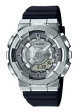 Casio G-Shock Analog-Digital Silver Dial Black Strap GMS110-1A Women's Watch
