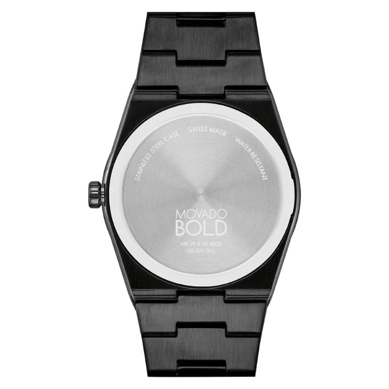 Movado Bold 3601244 Rose Gold Dial Black Stainless Steel Quartz 40mm Unisex Watch – view 2