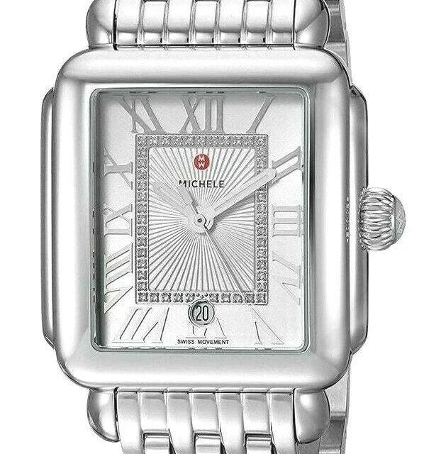Michele Deco Madison Diamond Dial With Roman Numerals MWW06T000141 Women's Watch – view 4
