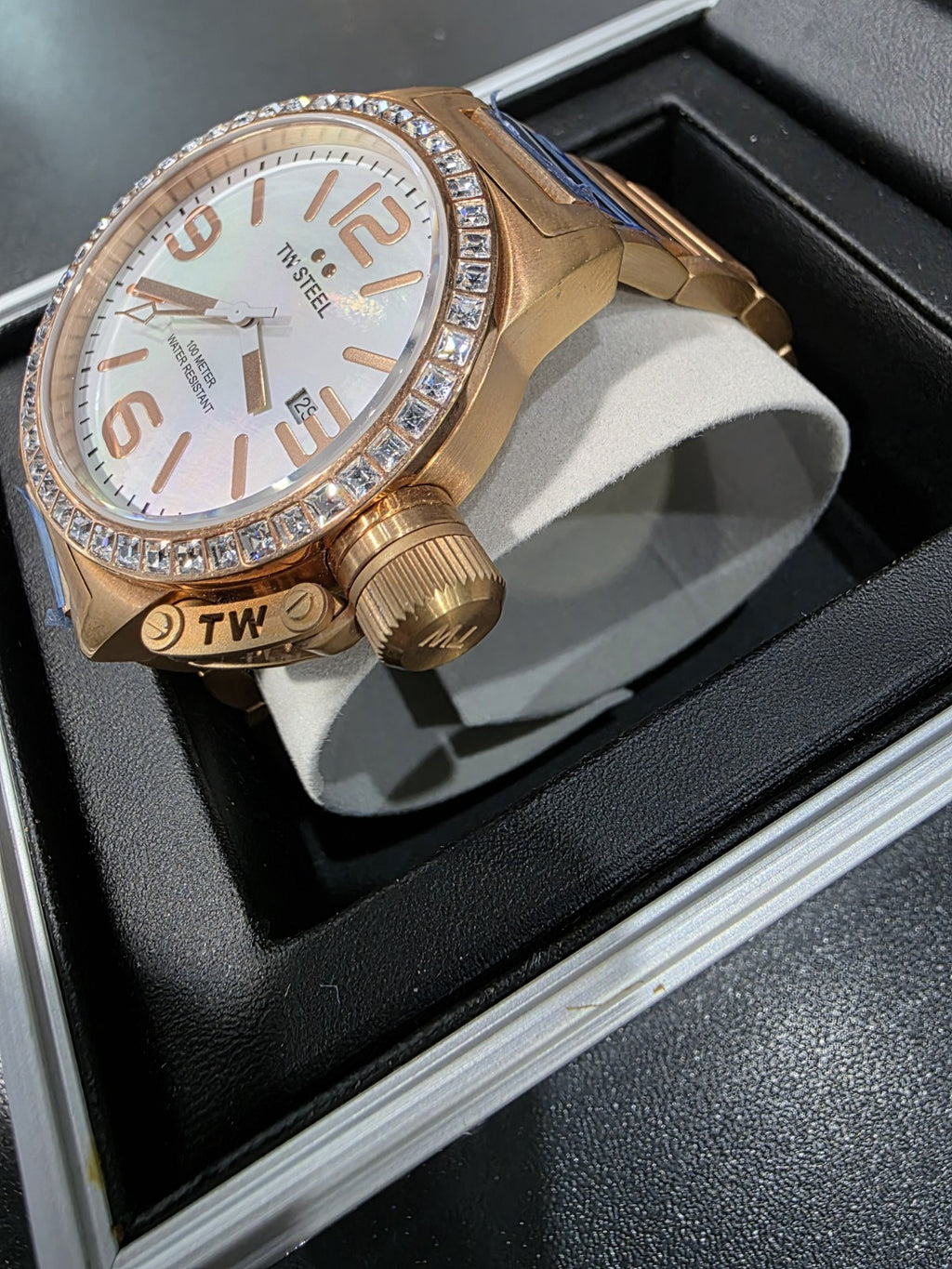 TW Steel 7348WT-134 Quartz Rose Gold Mother-of-Pearl Dial Men's Watch – view 3