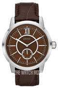 DKNY Leather Collection Brown Dial NY1521 Men's Watch