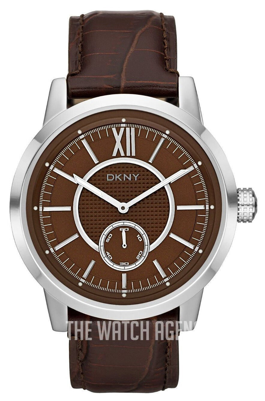 DKNY Leather Collection Brown Dial NY1521 Men's Watch