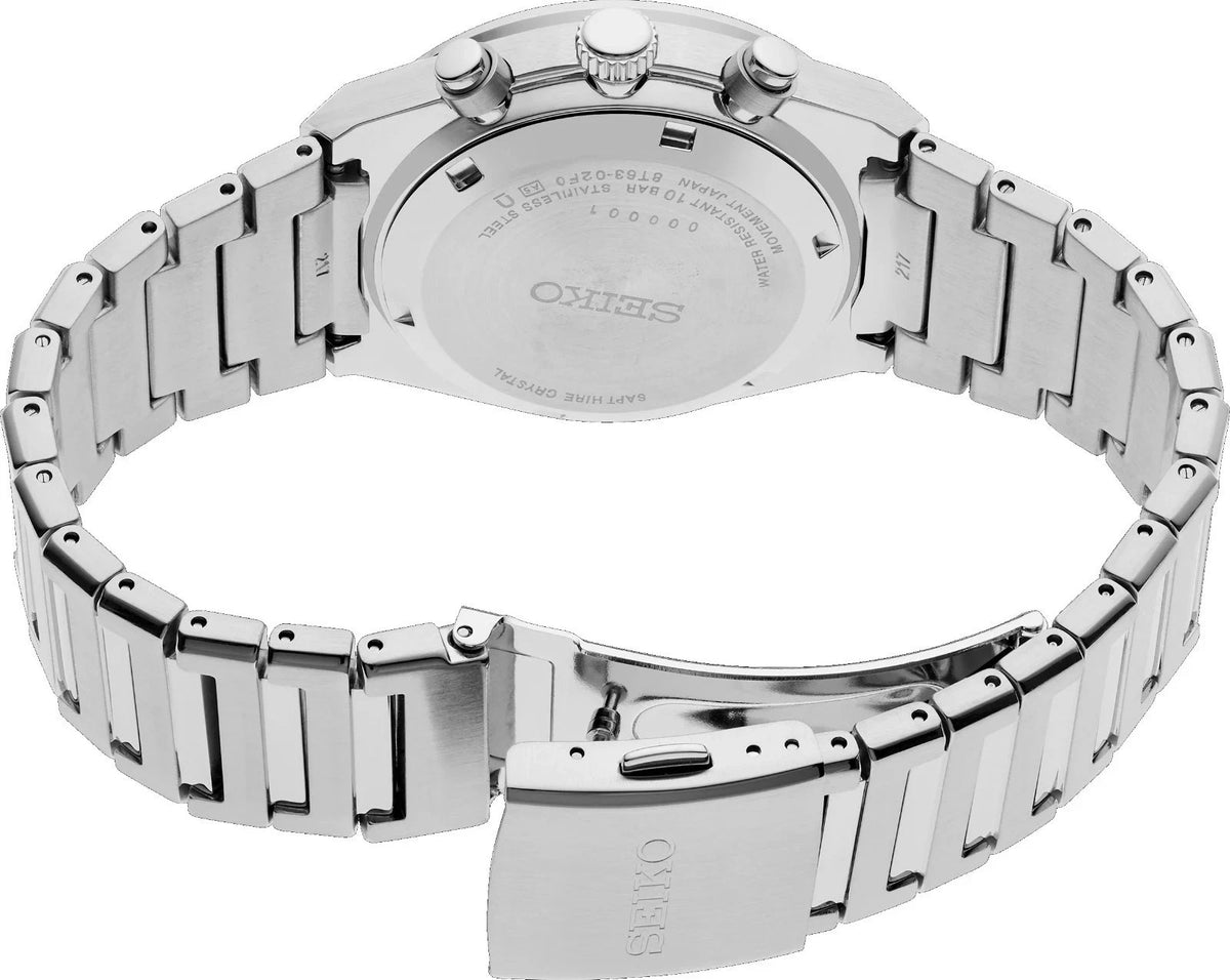 Seiko SSB455 Essentials Stainless Steel Gray Dial Chronograph Date Men's Watch – view 2