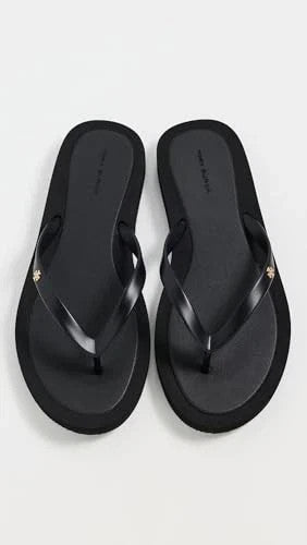 Tory Burch 162307 Women's Kira Padded Flip Flops Size: 8 Perfect Black – view 2