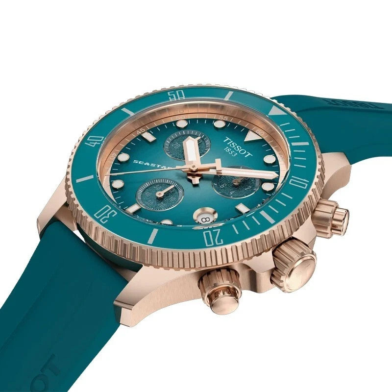 Tissot Seastar Quartz 38mm Turquoise Dial T1202173704100 Men's Watch – view 2
