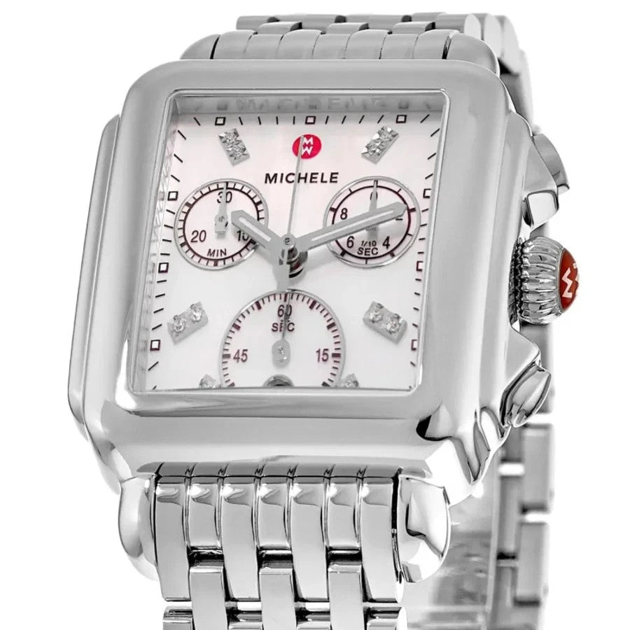 Michele Deco Diamond Mother-of-Pearl Dal Steel MWW06A000778 Women's Watch – view 2
