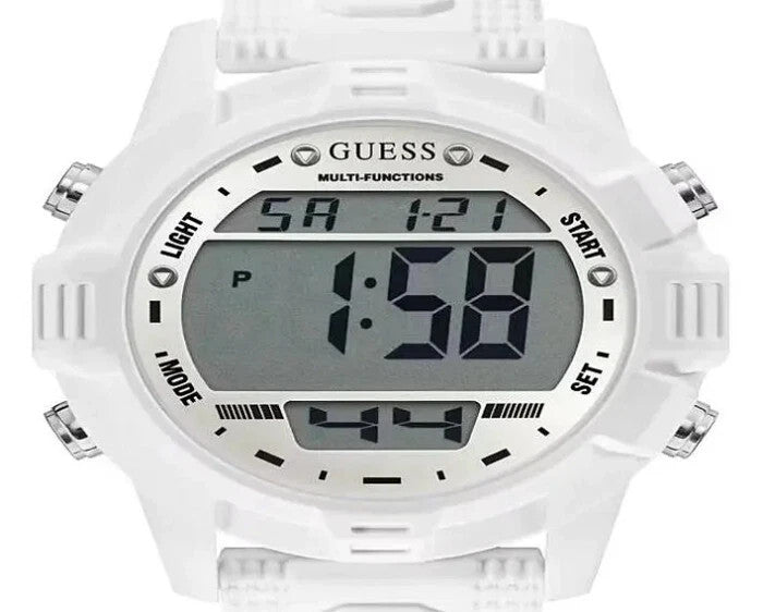 Guess Chronograph Boost Digital 40mm Silicone White GW0015L Women's Watch – view 2