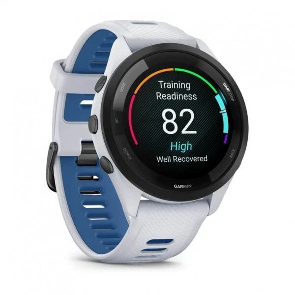 Garmin Forerunner 265 AMOLED GPS Running Smartwatch in Whitestone 010-02810-01 Unisex Watch – view 2