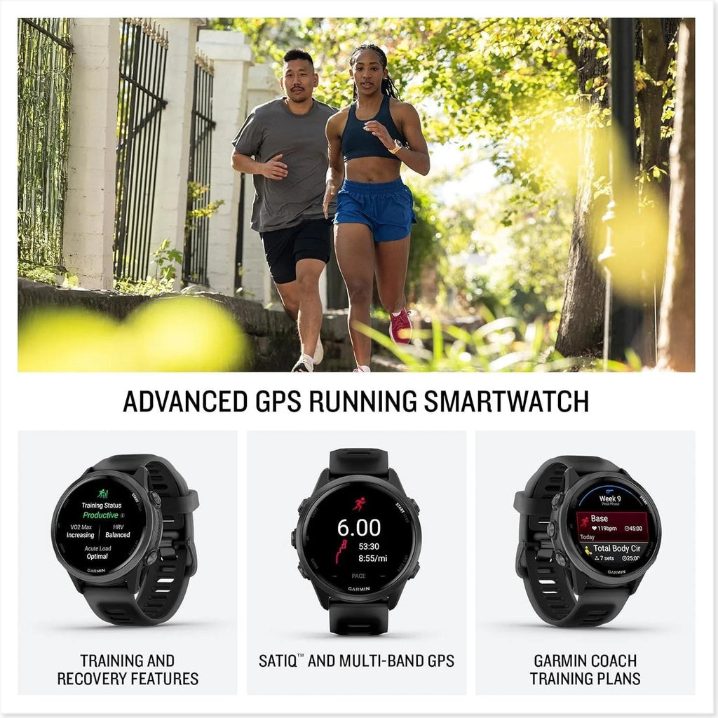 Garmin Forerunner 570 42mm Slate Gray with Black Translucent Band Unisex Watch – view 4