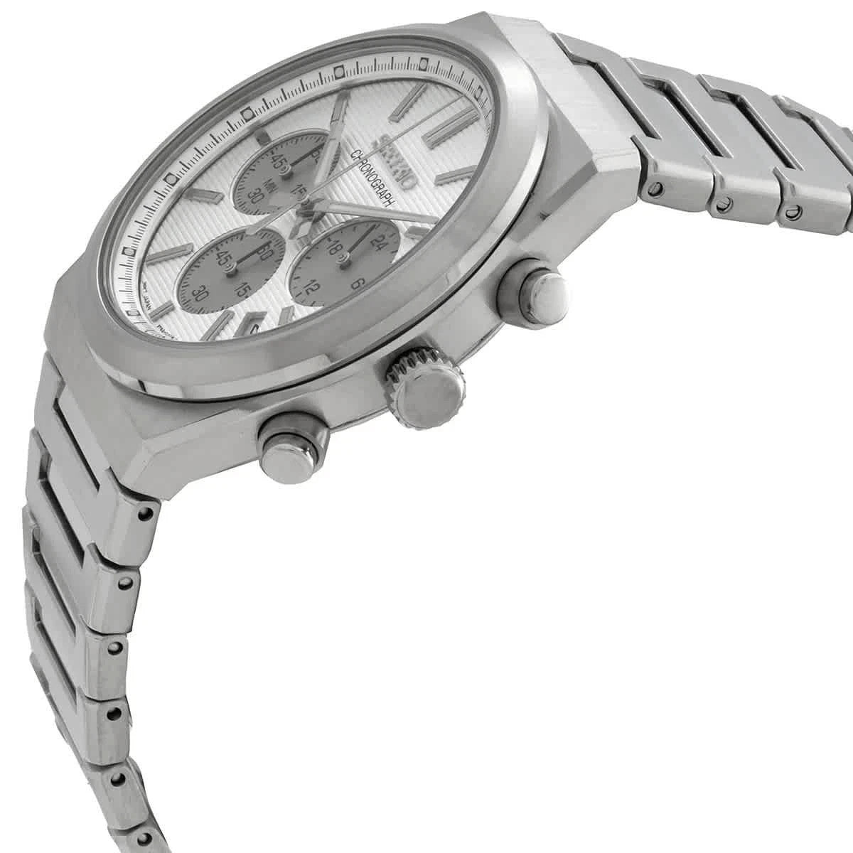 Seiko Sport Chronograph Quartz Silver Dial SSB451P1 Men's Watch – view 3