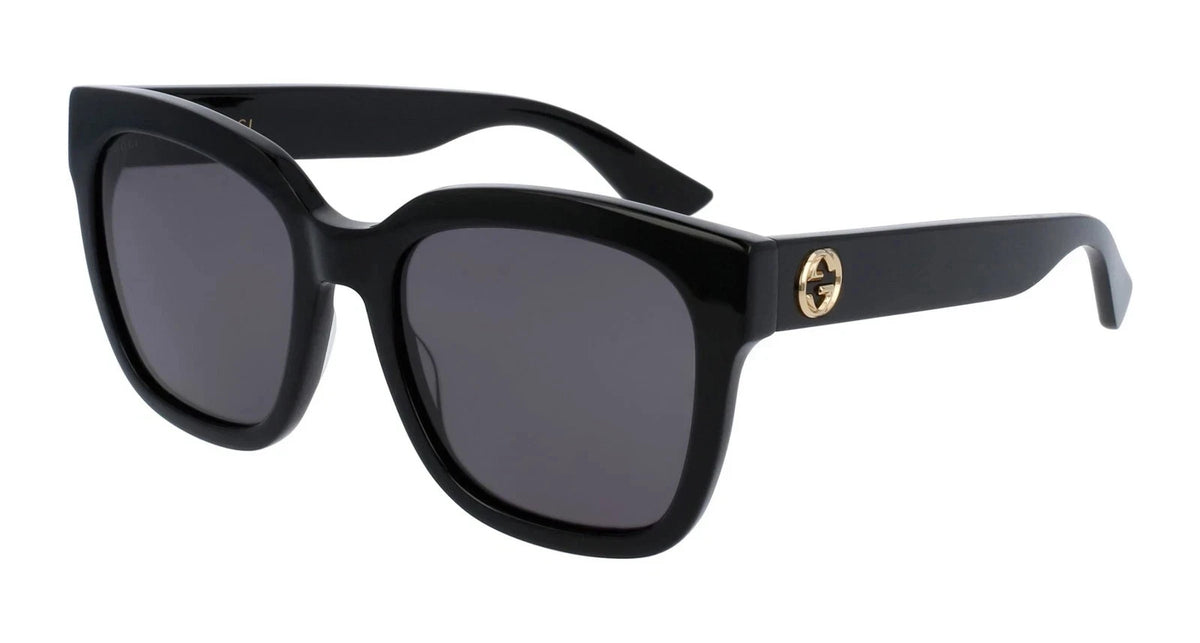 Gucci Grey Square Women's Sunglasses GG0034SN 001 54 GG0034SN 001 54