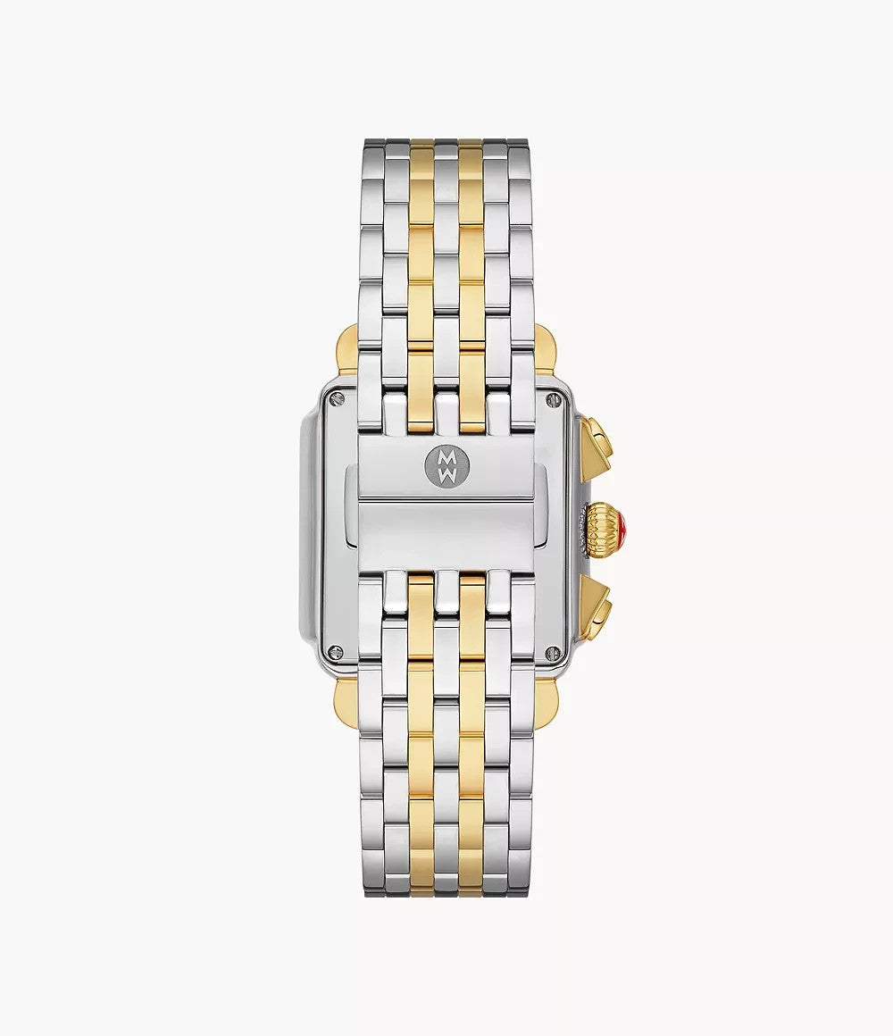 Michele MW06101C5963 Deco Two-Tone 18K Gold-Plated Diamond Dial Women's Watch – view 2