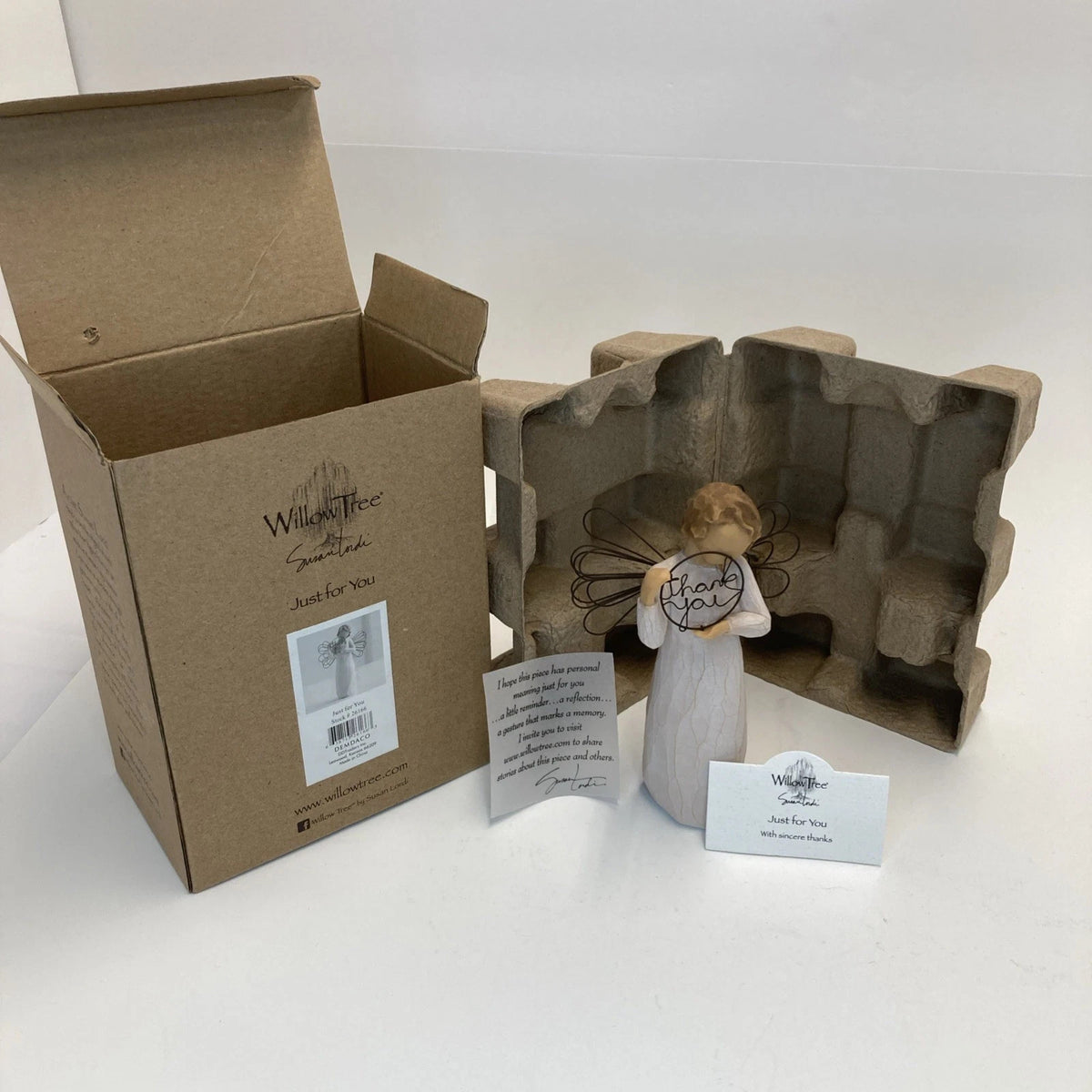 Demdaco Willow Tree 'Just for You' Angel 5 1/2" Thank You Susan Lordi 2005 – view 6