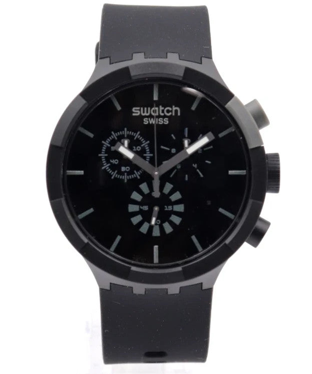 Swatch Swiss Big Bold Chrono Checkpoint Black 47mm SB02B400 Men's Watch