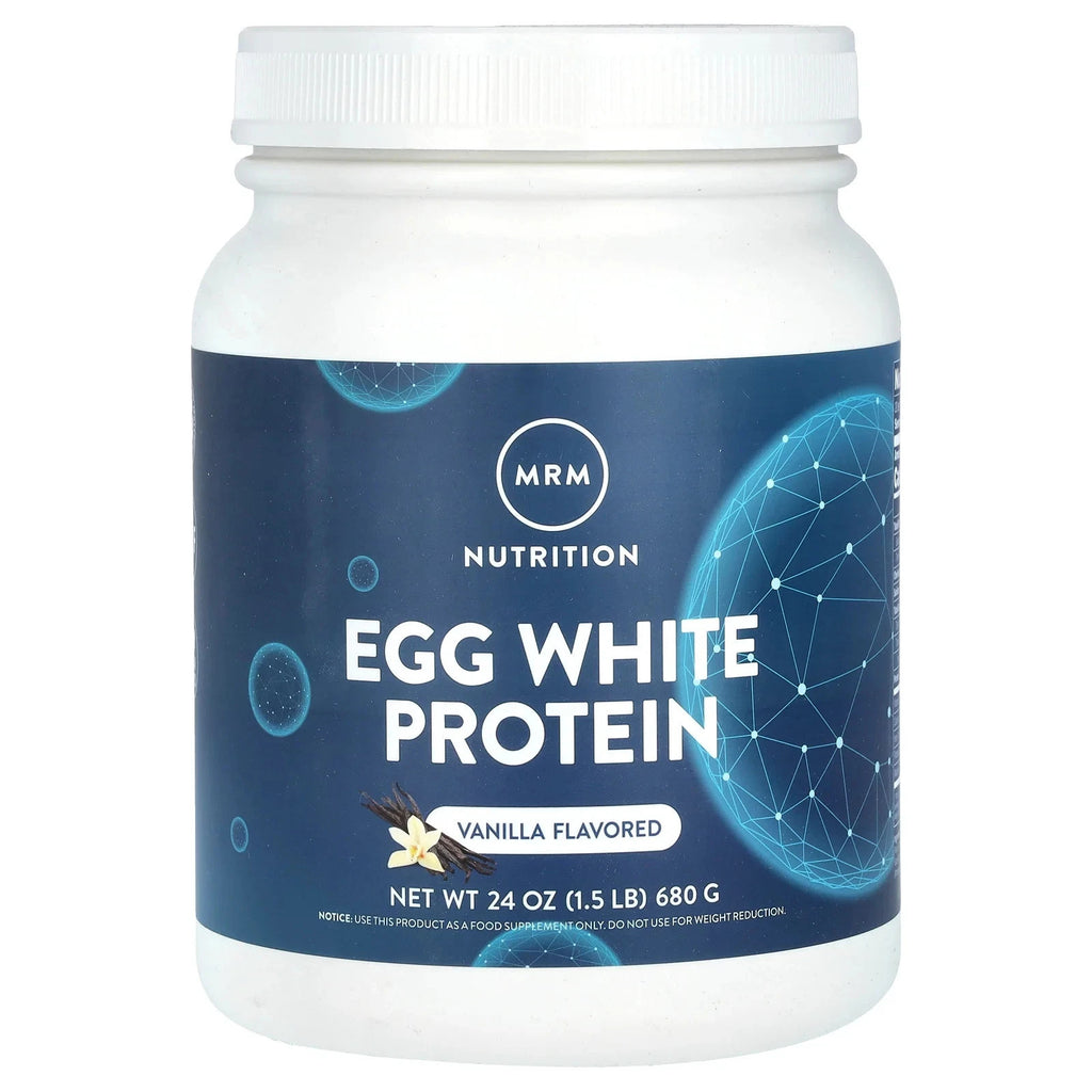 Mrm Natural Egg White Protein Vanilla 24 oz 680 g Antibiotic-Free Epx 08/27