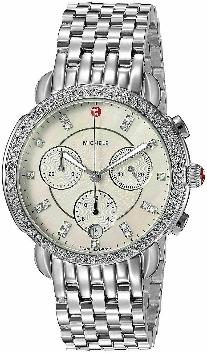 Michele Sidney Diamond Chronograph Dial MWW30A000001 Women's Watch – view 3