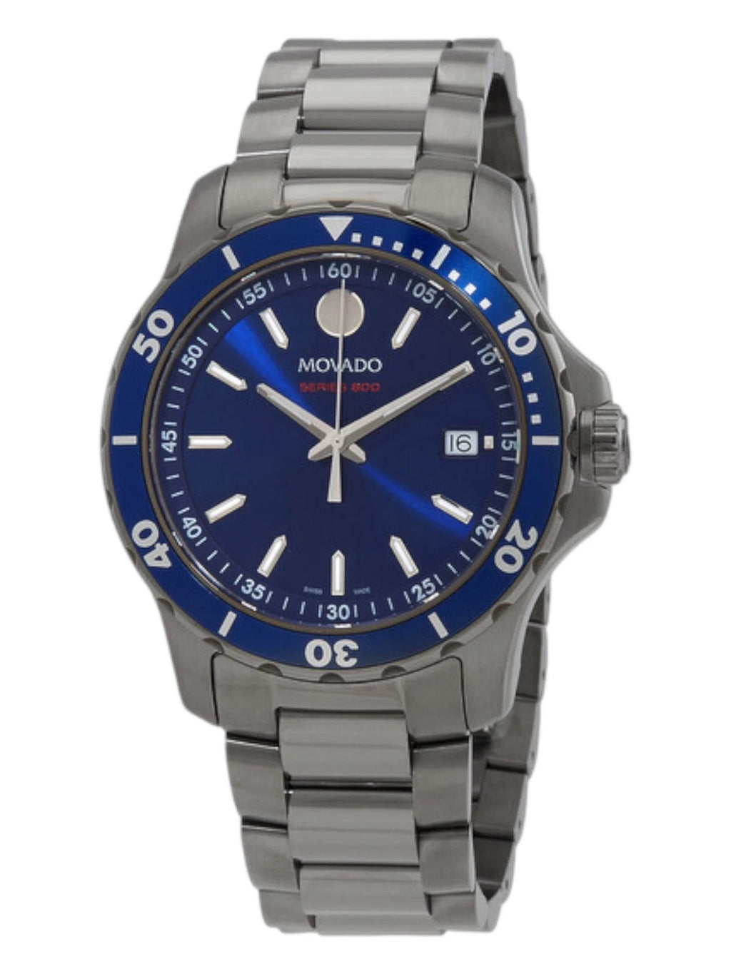 Movado 2600159 Series 800 Blue Dial Quartz 40mm Men's Watch