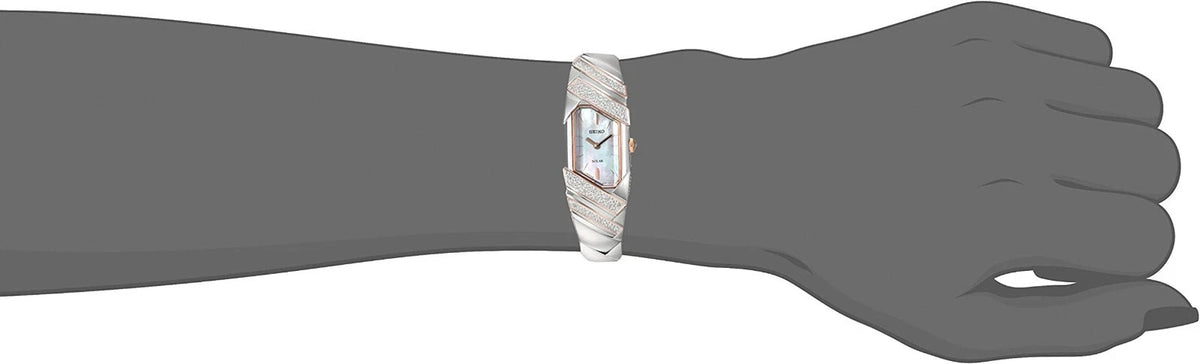 Seiko SUP332 Tressia 26 Diamonds Solar Mother-of-Pearl Dial Women's Watch – view 2