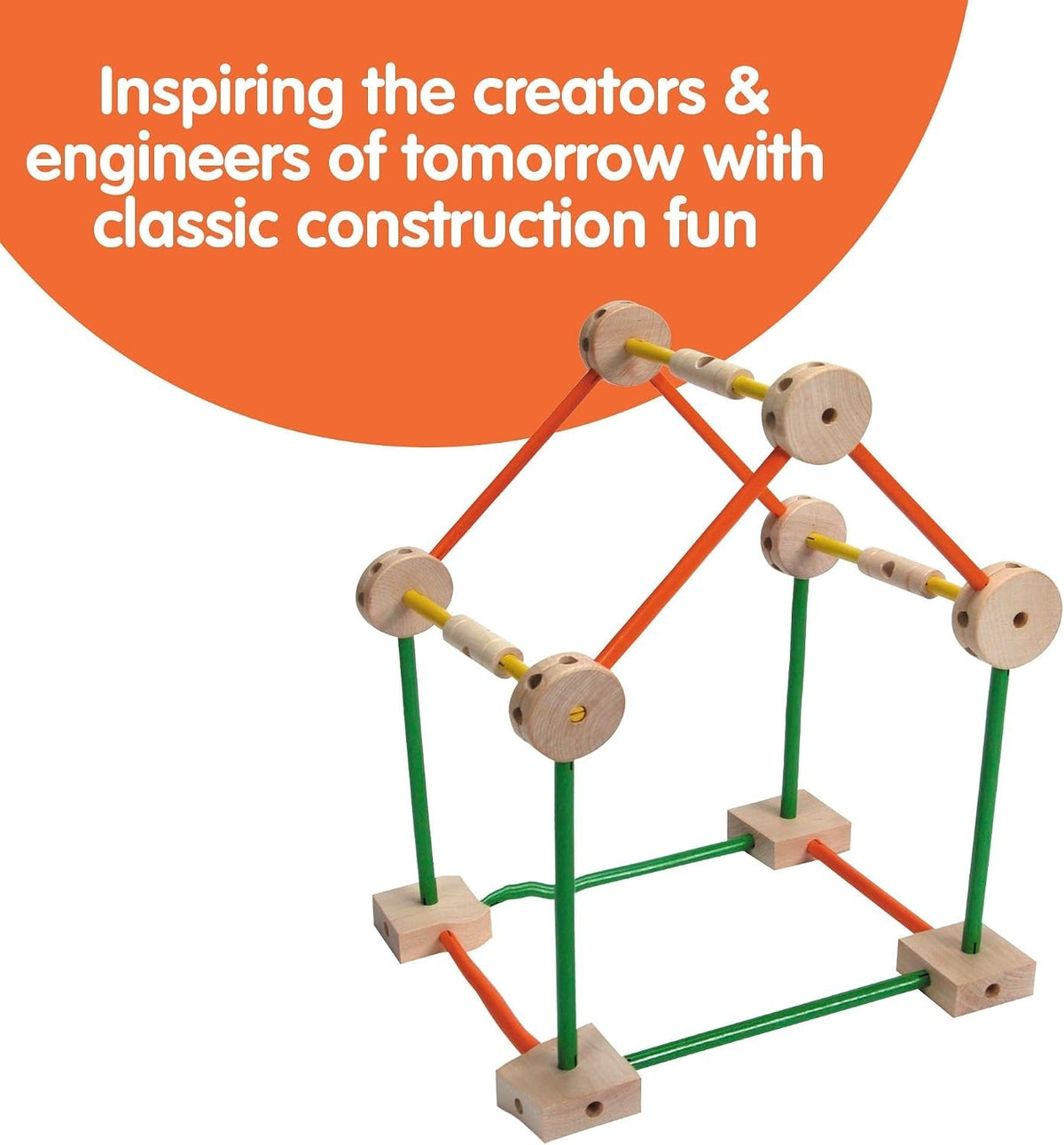 Schylling Makit Toy Classic Wood Construction 70-Pieces #mkt Vintage Style – view 3