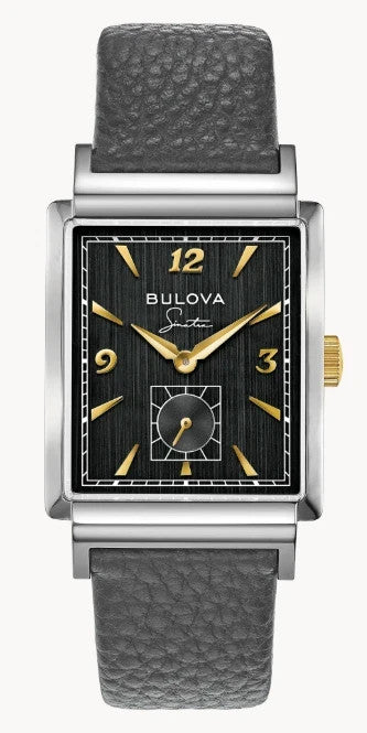 Bulova 98A261 Classic Frank Sinatra Quartz Leather Band Men's Watch
