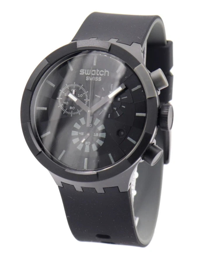 Swatch Swiss Big Bold Chrono Checkpoint Black 47mm SB02B400 Men's Watch – view 2