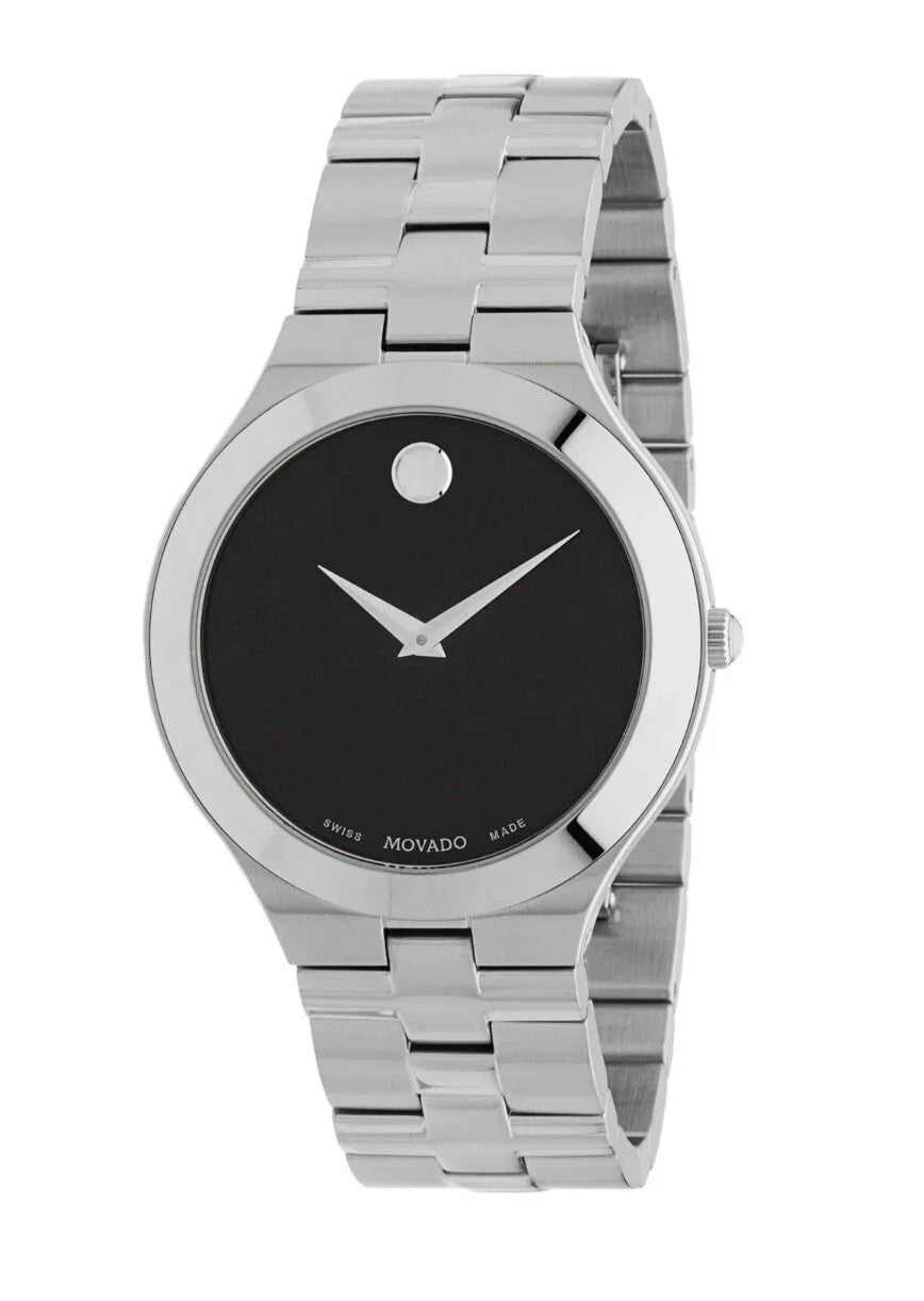 Movado Juro Stainless Steel Black Dial 0607442 Men's Watch