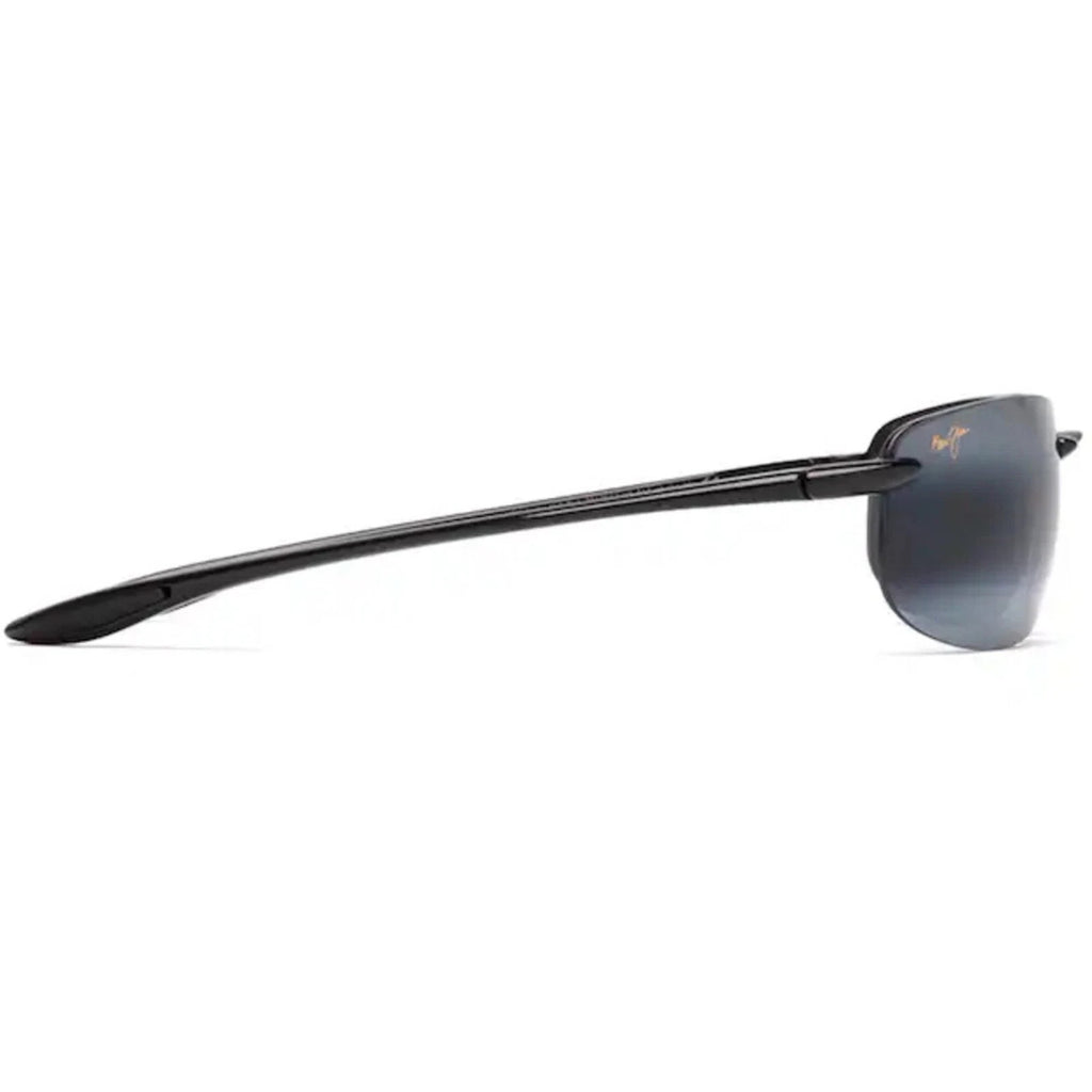 Maui Jim Unisex Sunglasses Gloss Black Hookipa Grey Oval Men's 407-02 – view 3