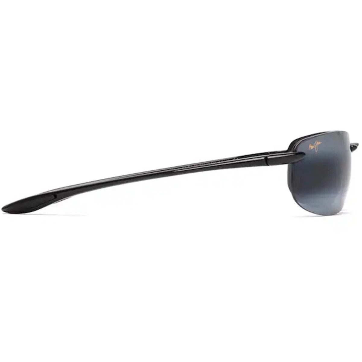 Maui Jim Unisex Sunglasses Gloss Black Hookipa Grey Oval Men's 407-02 – view 3