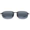 Maui Jim Unisex Sunglasses Gloss Black Hookipa Grey Oval Men's 407-02