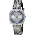 Analog Gucci Light 35mm SS Blue/Silver Dial Leather YA152401 Unisex Watch