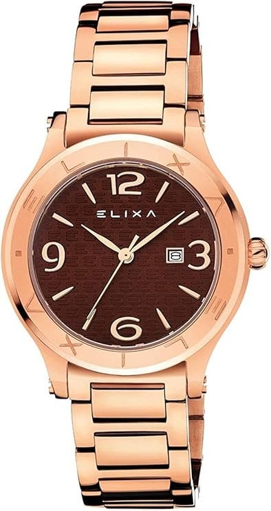 Elixa Women's Watch E110-L442 Brown Strap 32mm Bracelet