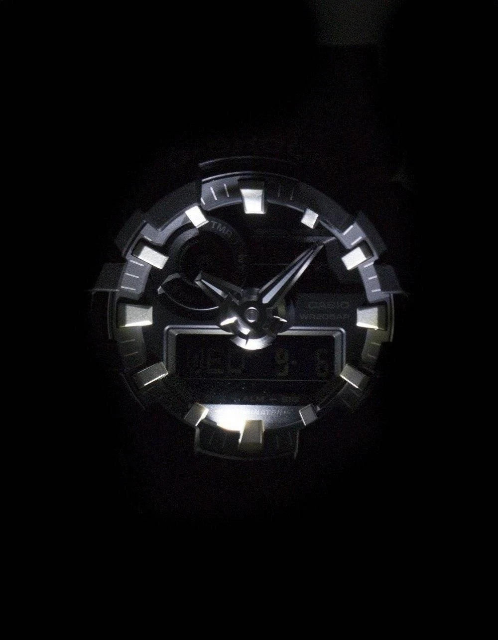 Casio G-Shock Illuminator Shock Resist Stopwatch Timer Alarm GA700-1B Men's Watch – view 2