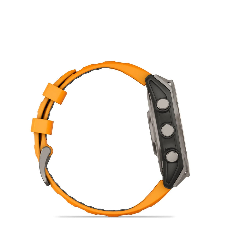 Garmin fenix 8 47mm AMOLED Sapphire Titanium Smartwatch Spark Orange Unisex Watch – view 5