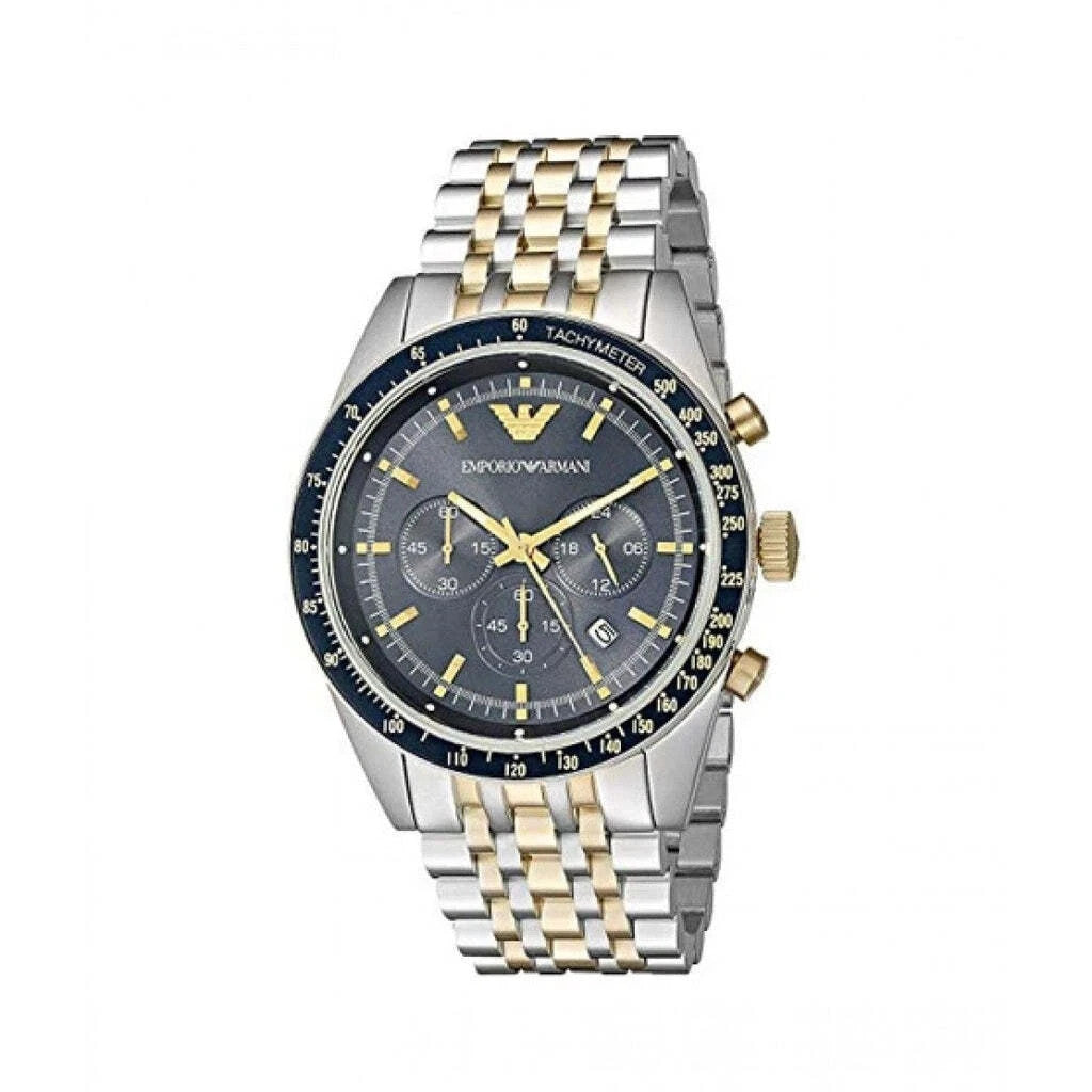 Emporio Armani Chronograph Sport Two tone Blue Dial AR6088 Men's Watch – view 2