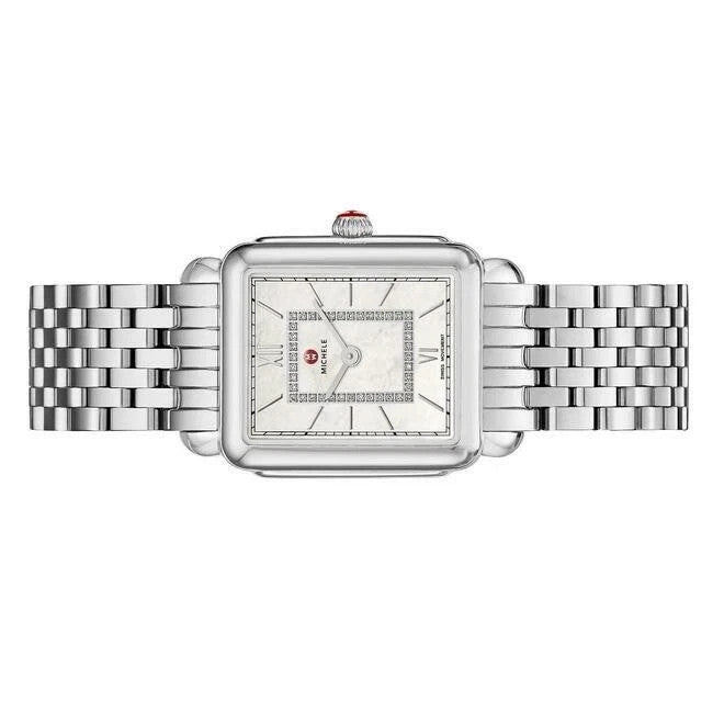 Michele Deco II stainless steel MOP Diamond Dial MW06I00A0963 Women's Watch – view 3