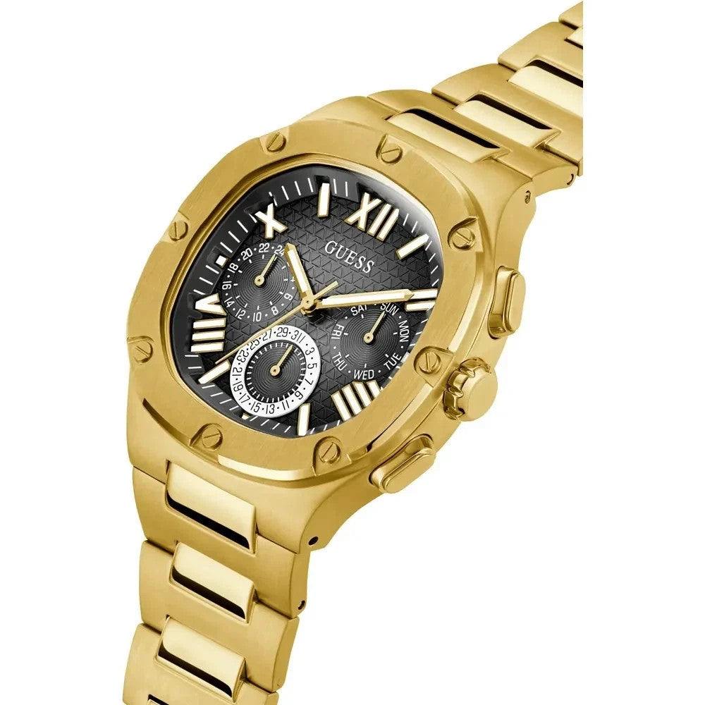 Guess Gold Tone GW0572G2 Headline Black Dial 42mm Multi-function Men's Watch – view 2