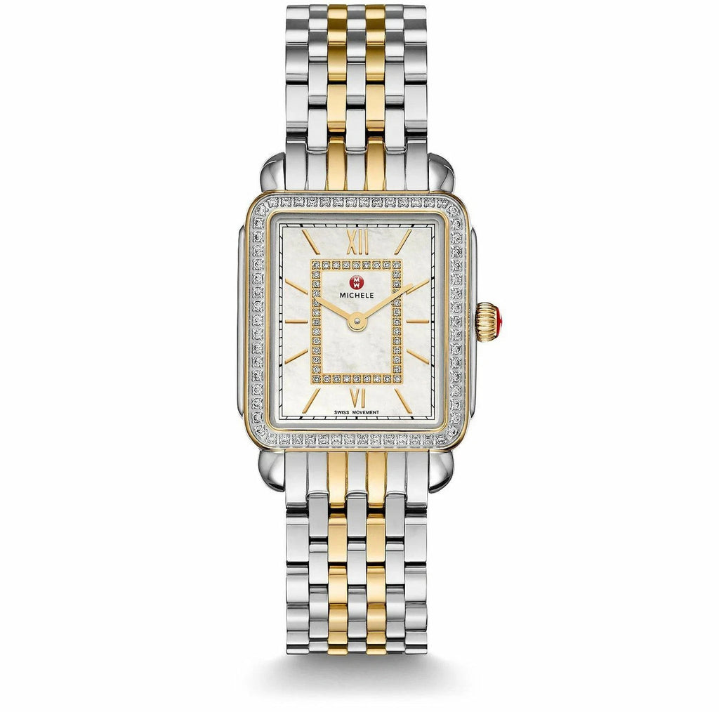 Michele Deco II Mid Diamond Two Tone Steel (MWW06I000004) Women's Watch