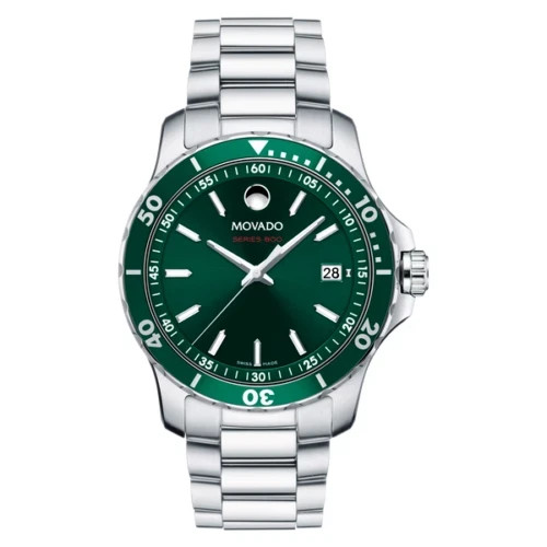 Movado 800 Green Steel 2600136 Men's Watch