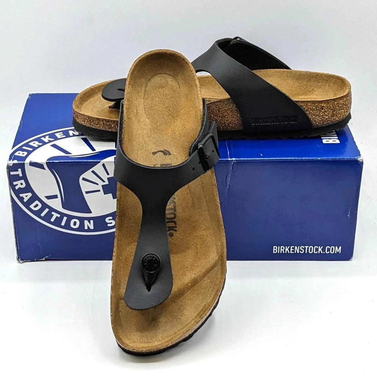 Birkenstocks Gizeh BS Black 43691 Birko-Flor Sandels Size 11 – view 3