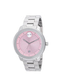 Movado Bold Verso Pink Dial Stainless Steel 3600872 Women's Watch