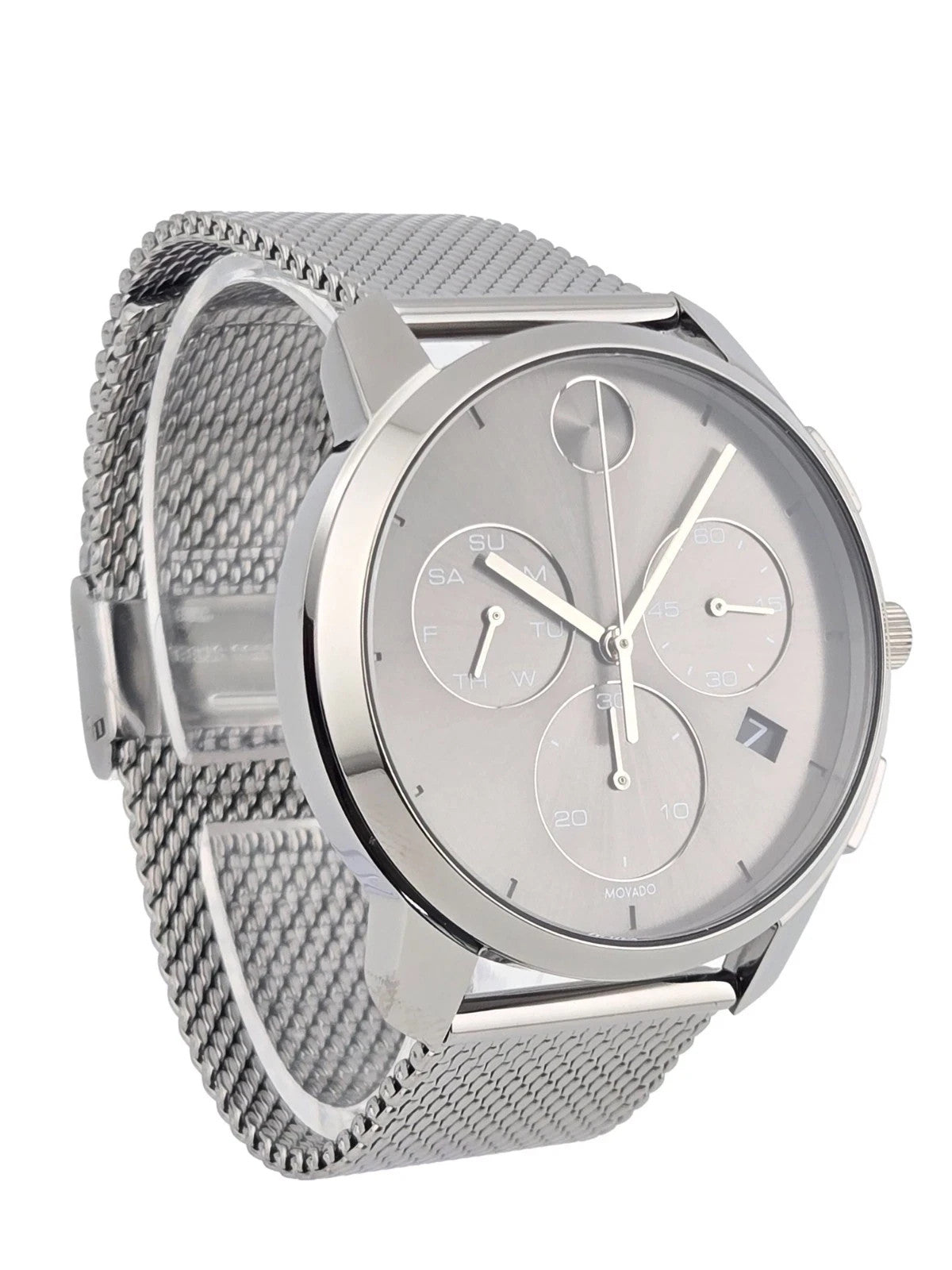 Movado Bold Thin 3600635 Gray Dial Mesh Band Men's Watch – view 3