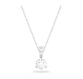Swarovski Solitaire White Rhodium Plated Necklace 5472635