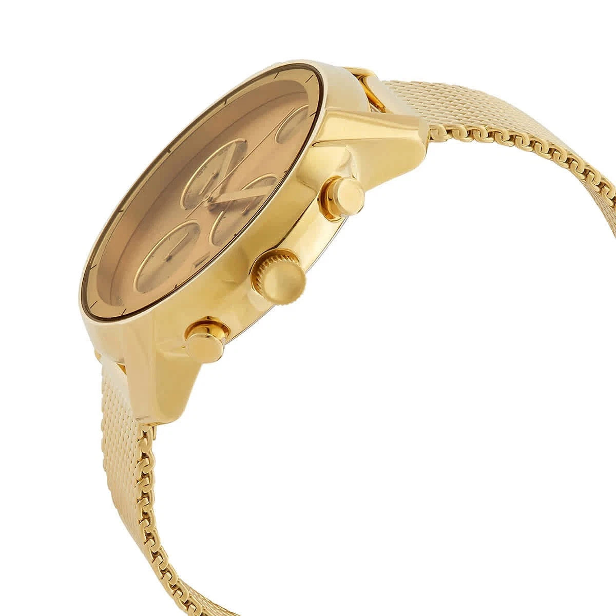 Movado Bold Chronograph Gold Dial 3600372 44mm Mesh Bracelet Men's Watch – view 2