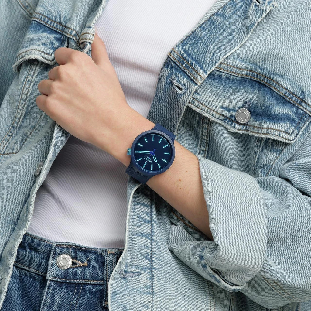 Swatch Indigo Glow Big Bold SB05N113 Unisex Watch – view 4