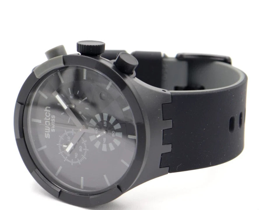 Swatch Swiss Big Bold Chrono Checkpoint Black 47mm SB02B400 Men's Watch – view 3