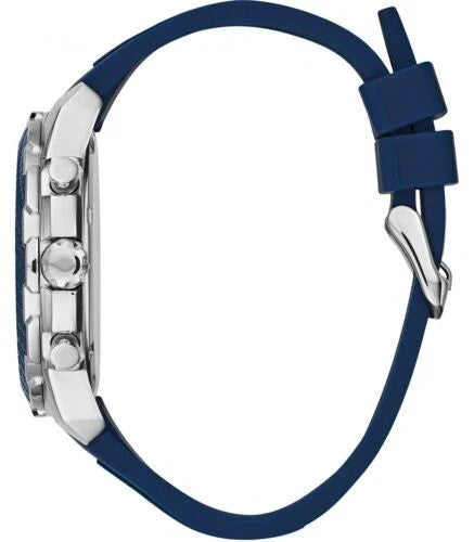 Guess Chronograph Quartz Blue Silicone Strap Analog W1047G2 Men's Watch – view 2