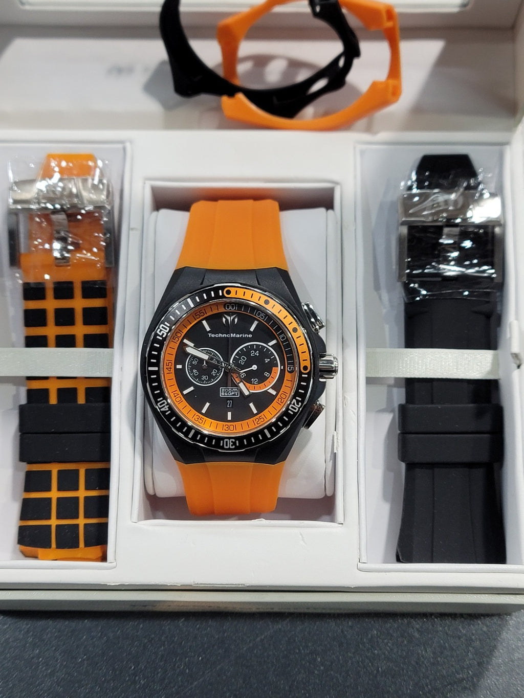TechnoMarine 45mm Cruise 112011 with Dual Bands Men's Watch