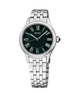 Seiko Essentials SUR611 29mm Steel Roman Green Dial Quartz Women's Watch